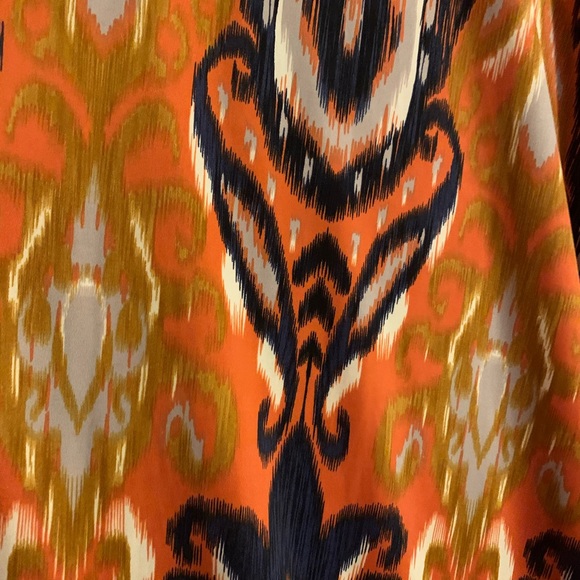 Blaze a trail in this 3X bright orange/gold print - Picture 3 of 6